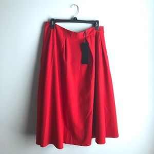 NWT Nife Red Aline skirt w/pockets